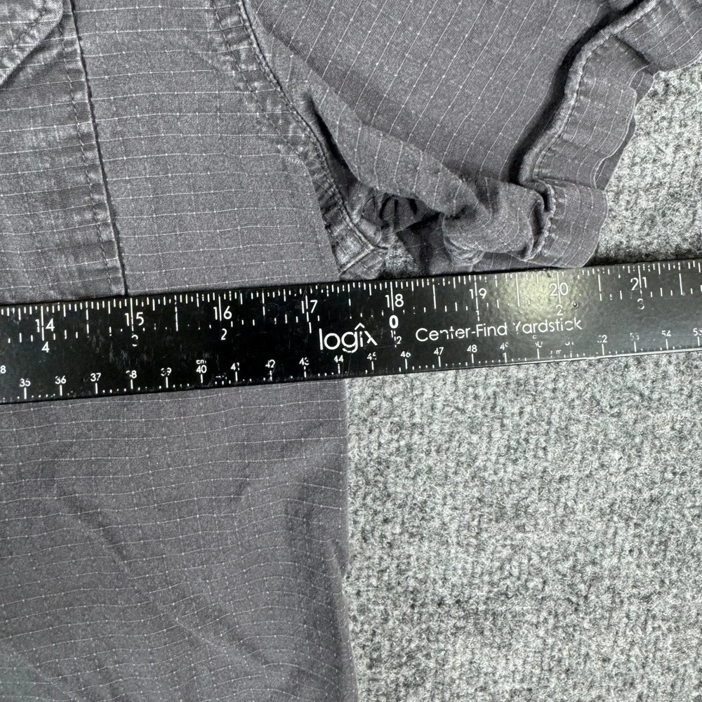 The North Face Shirt Mens S Gray Ripstop Short Sleeve Button Down Pockets